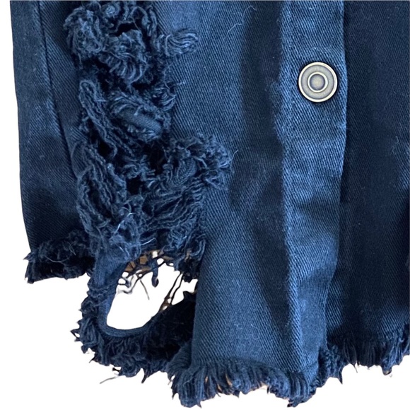 NEW Fashion Nova Not Stressing Over You Denim Mini Dress SZ XS in Black - Picture 5 of 11